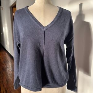Pact Heathered Navy Sweater